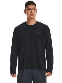 Under Armour - Black Seamless Stride Long Sleeve T-Shirt