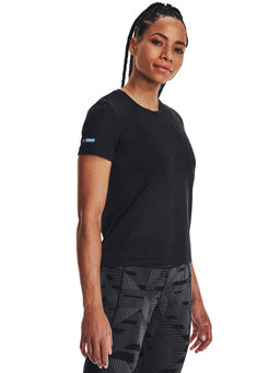 Under Armour - Black Seamless Stride Short Sleeve T-Shirt