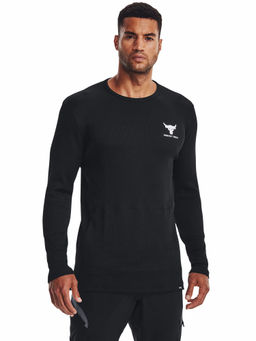 Under Armour - Black Project Rock Authentic Round Neck T-Shirt