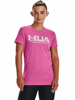 Under Armour - Pink Vintage Performance Short Sleeve T-Shirt