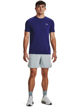 Under Armour - Navy Blue Rush Seamless Legacy Short Sleeve T-Shirt