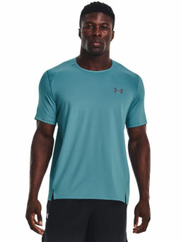 Under Armour - Turquoise Armour Print Short Sleeve T-Shirt