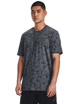 Under Armour - Grey Rush Energy Print Short Sleeve T-Shirt
