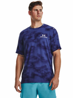 Under Armour - Navy Blue Rush Energy Print Short Sleeve T-Shirt