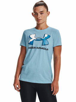 Under Armour - Blue 3D Big Logo Short Sleeve T-Shirt