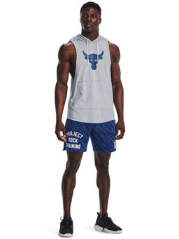 Under Armour - Grey Project Rock Bsr Bull Sleeveless Hoodie