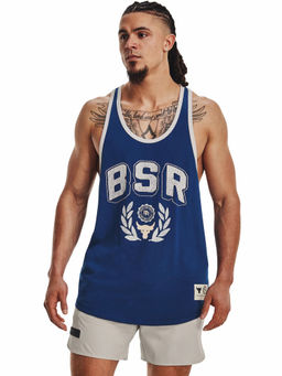 Under Armour - Blue Project Rock Bsr Flag Tank