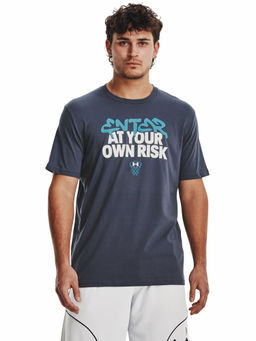 Under Armour - Grey Enter At Your Own Rise Short Sleeve T-Shirt