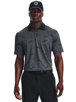 Under Armour - Black Playoff Deuces Jacquard Polo T-Shirt