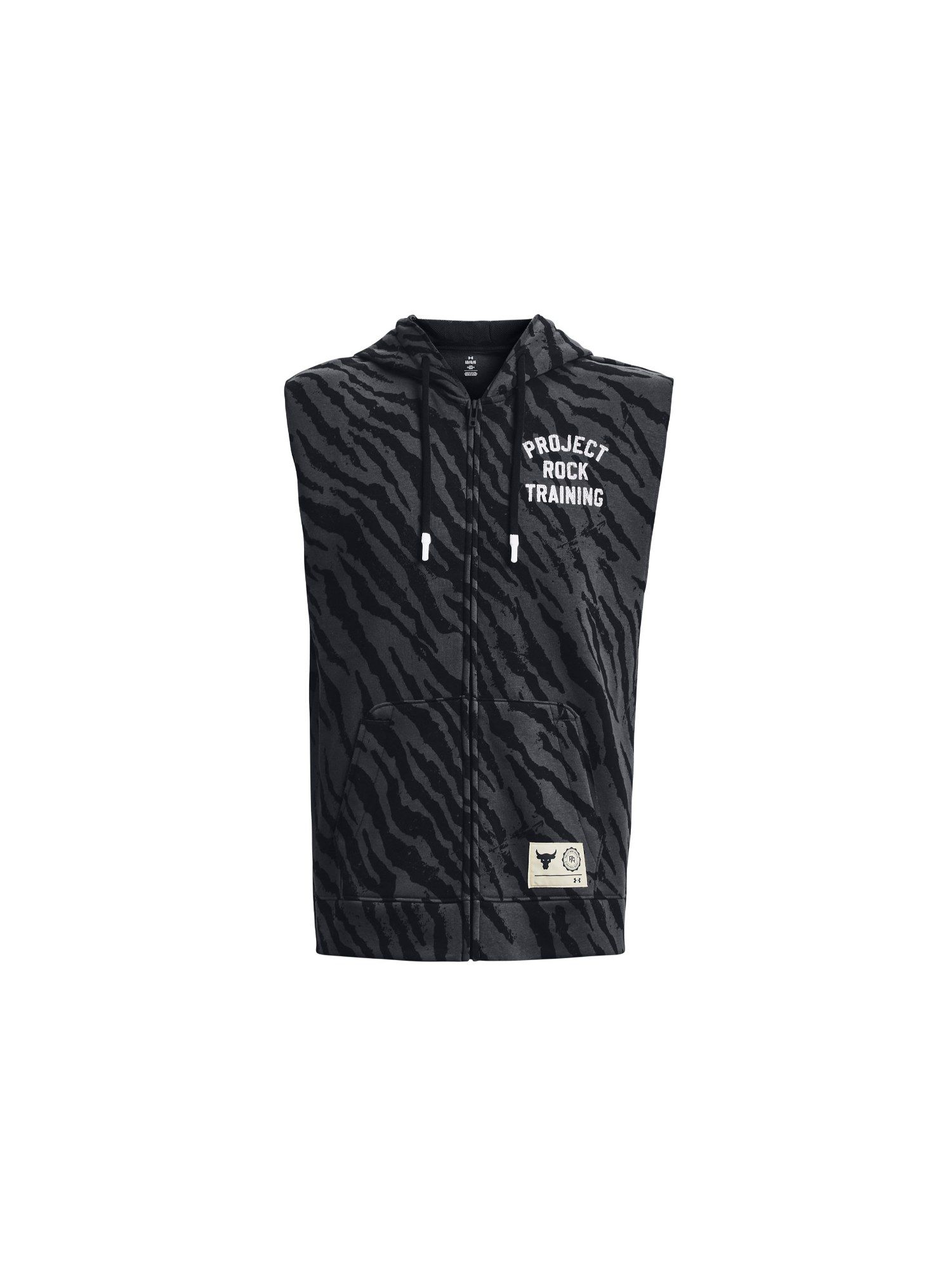 Buy Under Armour Black Project Rock Rival Fleece Sleeveless