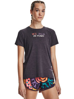 Under Armour - Charcoal Run In Peace Short Sleeve T-Shirt