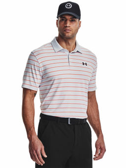 Under Armour - Grey Playoff 3.0 Stripe Polo T-Shirt
