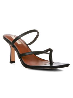 London Rag - Solid Black Heels