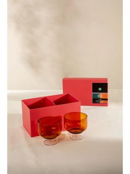 Freedom Tree - Flare Amber Cocktail Glasses (Set Of 2)
