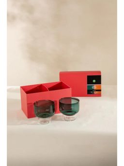 Freedom Tree - Flare Teal Cocktail Glasses (Set Of 2)