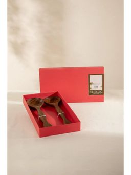 Freedom Tree - Dune Handcrafted Wooden Serving Spoons (Set Of 2)