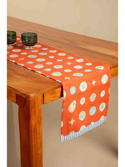 Freedom Tree - Celestial Sky Amber Orange Table Runner