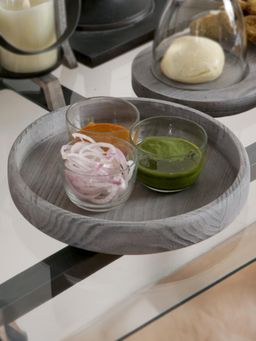 IAAH - Grey Karol Round Tray