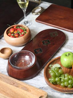 IAAH - Calian Chip & Dip Bowl and Tray (Set Of 2)