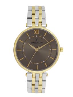 Daniel Klein - old Cata Women Stainless Steel Round Brown Dial Watch-DK.1.12997-6 (Medium)