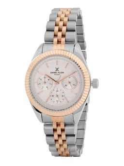 Daniel Klein - old Cata Unisex Stainless Steel Round Silver Dial Watch-DK.1.13927-5 (Medium)