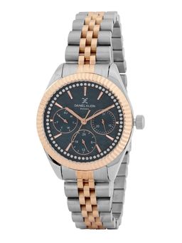Daniel Klein - old Cata Unisex Stainless Steel Round Navy Blue Dial Watch-DK.1.13927-6 (Medium)