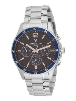 Daniel Klein - old Cata Men Stainless Steel Round Black Dial Watch-DK.1.13972-4 (Medium)