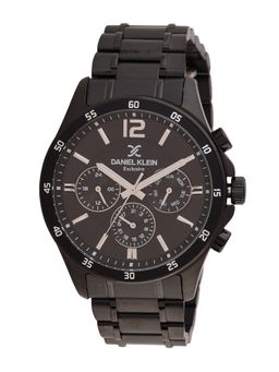 Daniel Klein - old Cata Men Stainless Steel Round Black Dial Watch-DK.1.13972-5 (Medium)