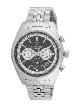 Daniel Klein - old Cata Men Stainless Steel Round Black Dial Watch-DK.1.13976-1 (Medium)