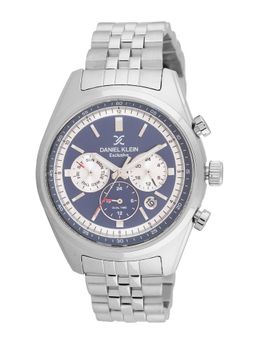 Daniel Klein - old Cata Men Stainless Steel Round Purple Dial Watch-DK.1.13976-2 (Medium)