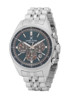Daniel Klein - old Cata Men Stainless Steel Round Blue Dial Watch-DK.1.13976-3 (Medium)