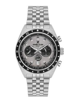 Daniel Klein - old Cata Men Stainless Steel Round Grey Dial Watch-DK.1.13994-1 (Medium)