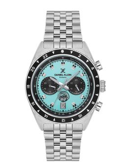 Daniel Klein - old Cata Men Stainless Steel Round Turquoise Dial Watch-DK.1.13994-6 (Medium)