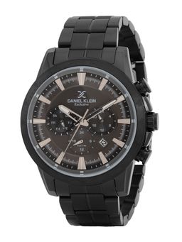 Daniel Klein - old Cata Men Stainless Steel Round Black Dial Watch-DK.1.14005-1 (Medium)