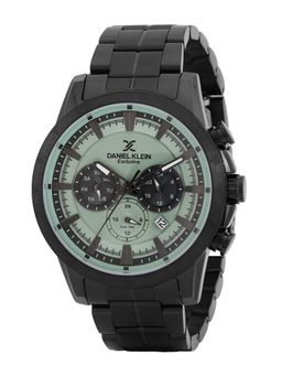 Daniel Klein - old Cata Men Stainless Steel Round Green Dial Watch-DK.1.14005-3 (Medium)