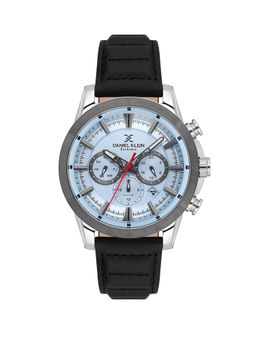 Daniel Klein - old Cata Men Genuine Leather Round Blue Dial Watch-DK.1.14006-3 (Medium)