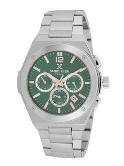 Daniel Klein - old Cata Men Stainless Steel Round Green Dial Watch-DK.1.14010-2 (Medium)