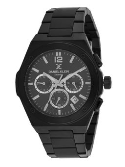 Daniel Klein - old Cata Men Stainless Steel Round Black Dial Watch-DK.1.14010-5 (Medium)