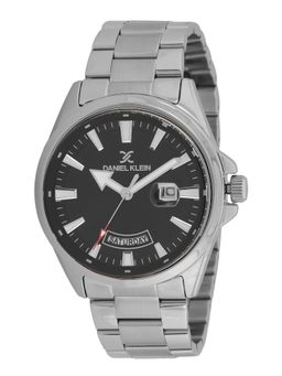 Daniel Klein - old Cata Men Stainless Steel Round Black Dial Watch-DK.6.14037-1 (Medium)