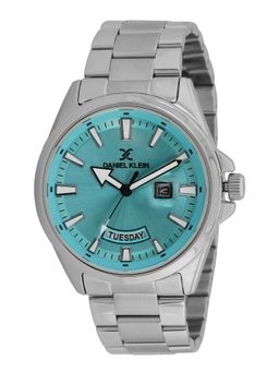 Daniel Klein - old Cata Men Stainless Steel Round Blue Dial Watch-DK.6.14037-3 (Medium)