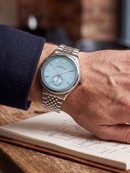 French Connection - Heure Noble Men Stainless Steel Round Blue Dial Watch-FCN0208USM (Medium)