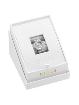 Guess - Anna Women Stainless Steel Round Silver Dial Watch-GW1078L1 (Medium)