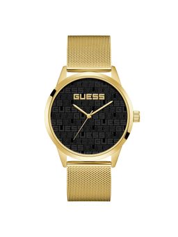 Guess - NA Men Stainless Steel Round Black Dial Watch-U1472G2M (Medium)