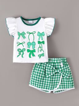 Hopscotch - 2-Pc Little Bow Peep Top and Shorts