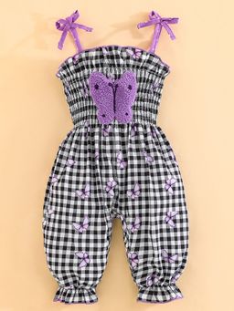 Hopscotch - Spaghetti Straps Gingham Bodysuit