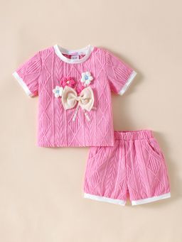 Hopscotch - 2-Pc Cozy Bloom Top and Shorts