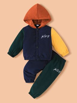 Hopscotch - 2-Pc Cozy Colourblock Hoodie and Joggers