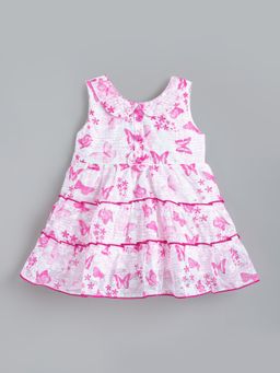 Hopscotch - Butterfly Tiered Casual Dress