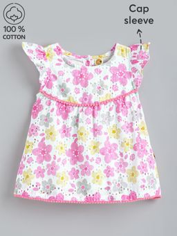 Hopscotch - Garden Eyelet Cotton Casual Dress