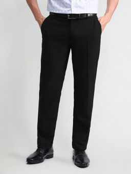 Arrow - Regular Fit Solid Trouser